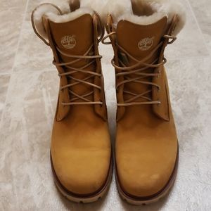 Womens Timberland High Top Suede Boots 8M1